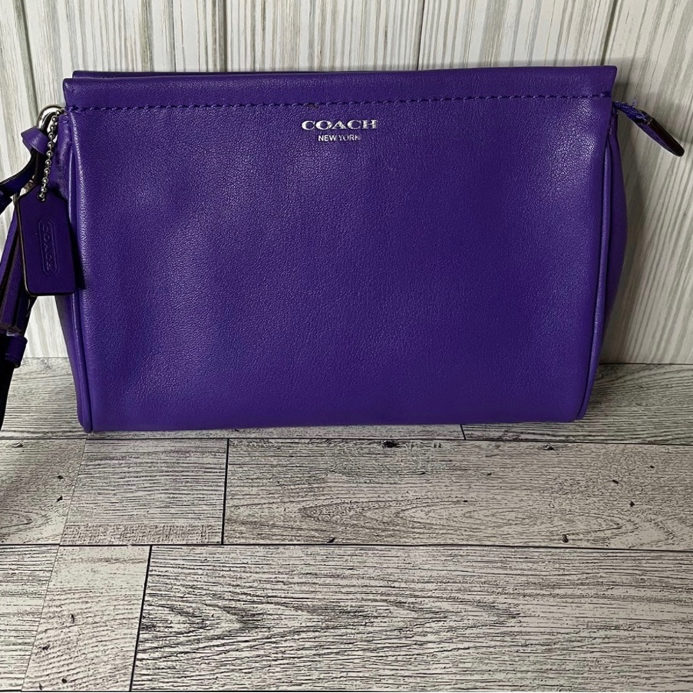 Purple coach wristlet